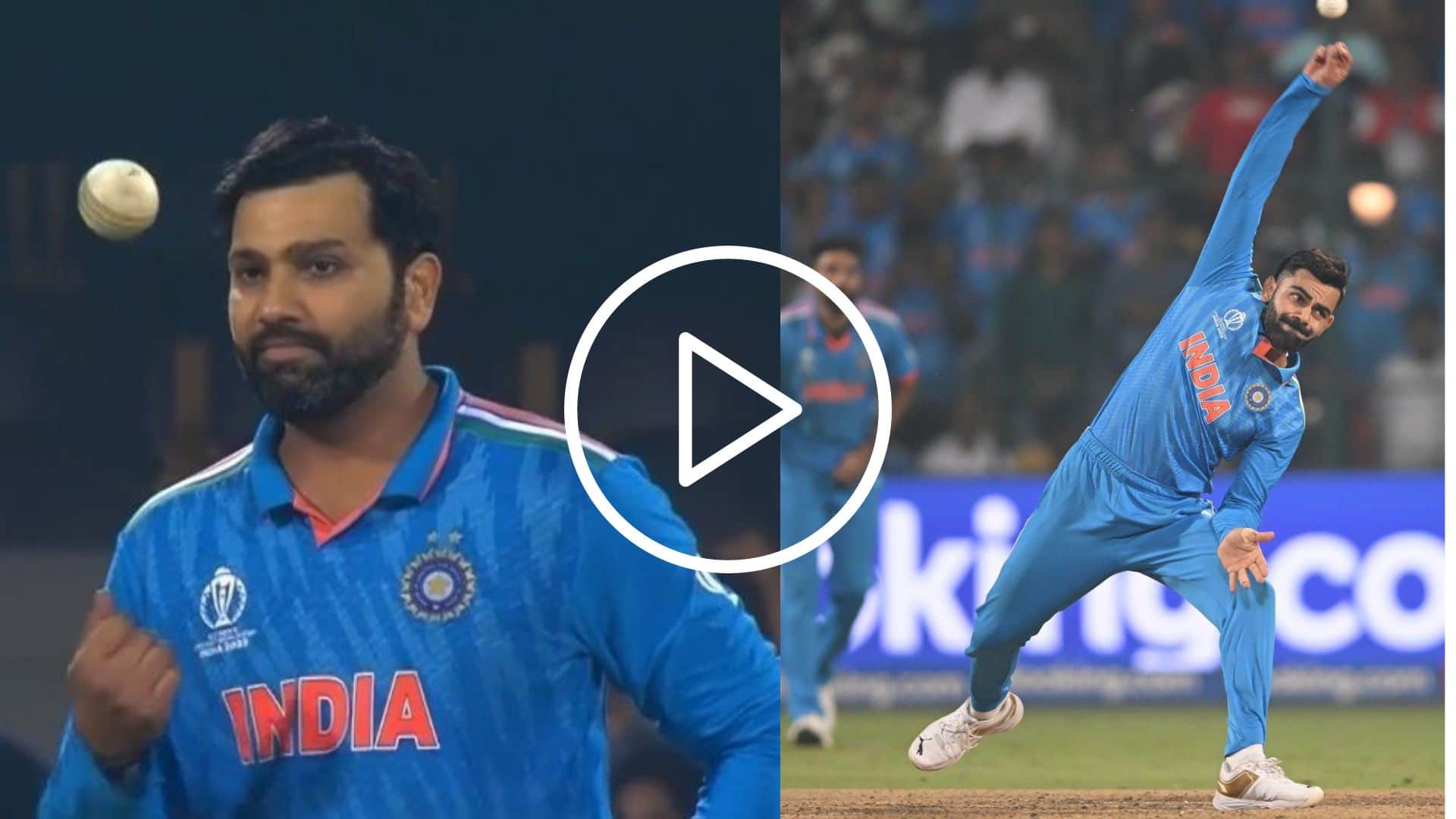 [Watch] First Time Rohit Sharma & Virat Kohli Took ODI Wickets In The Same Match